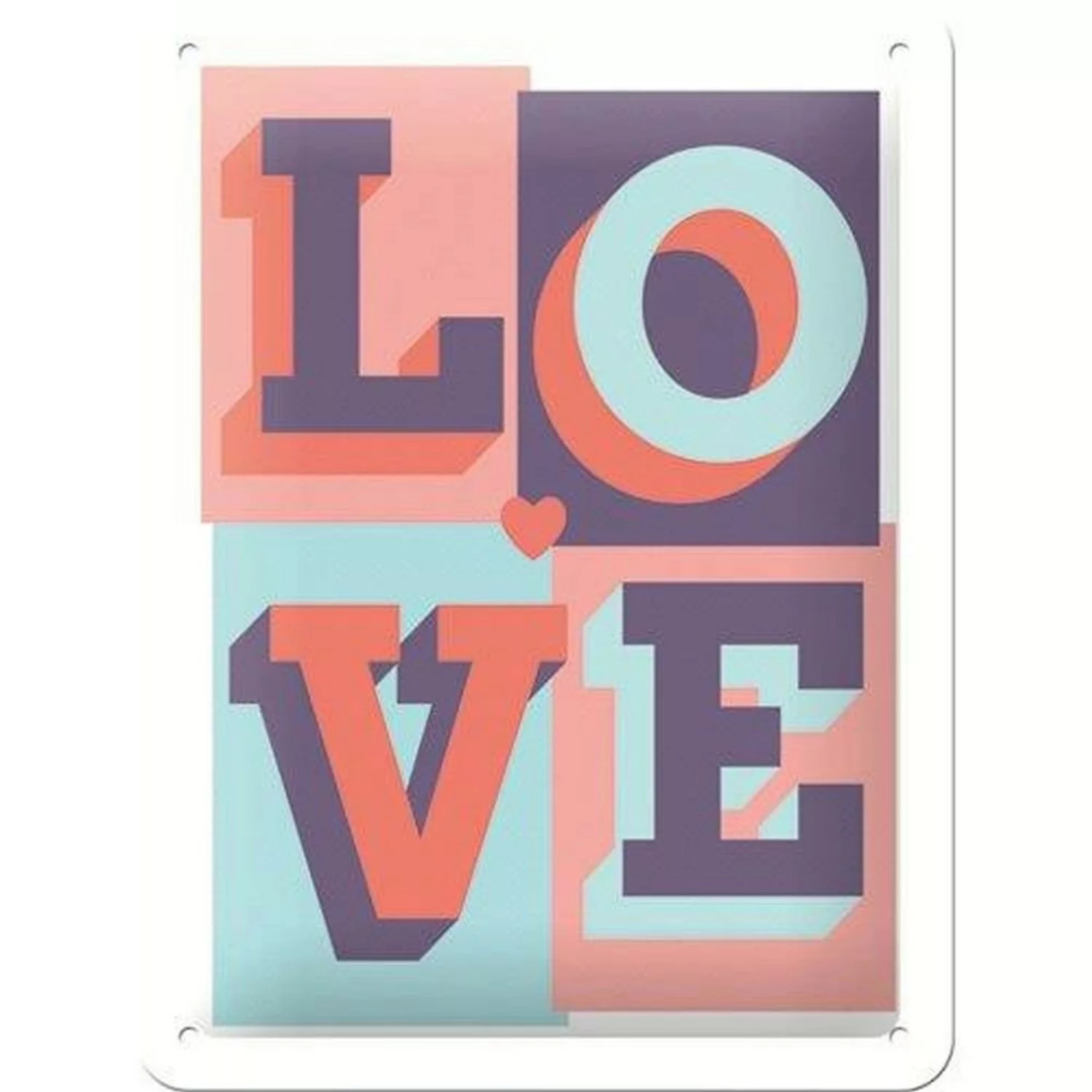 Nostalgic-Art Blechschild 15x20 cm - Word Up - LOVE günstig online kaufen