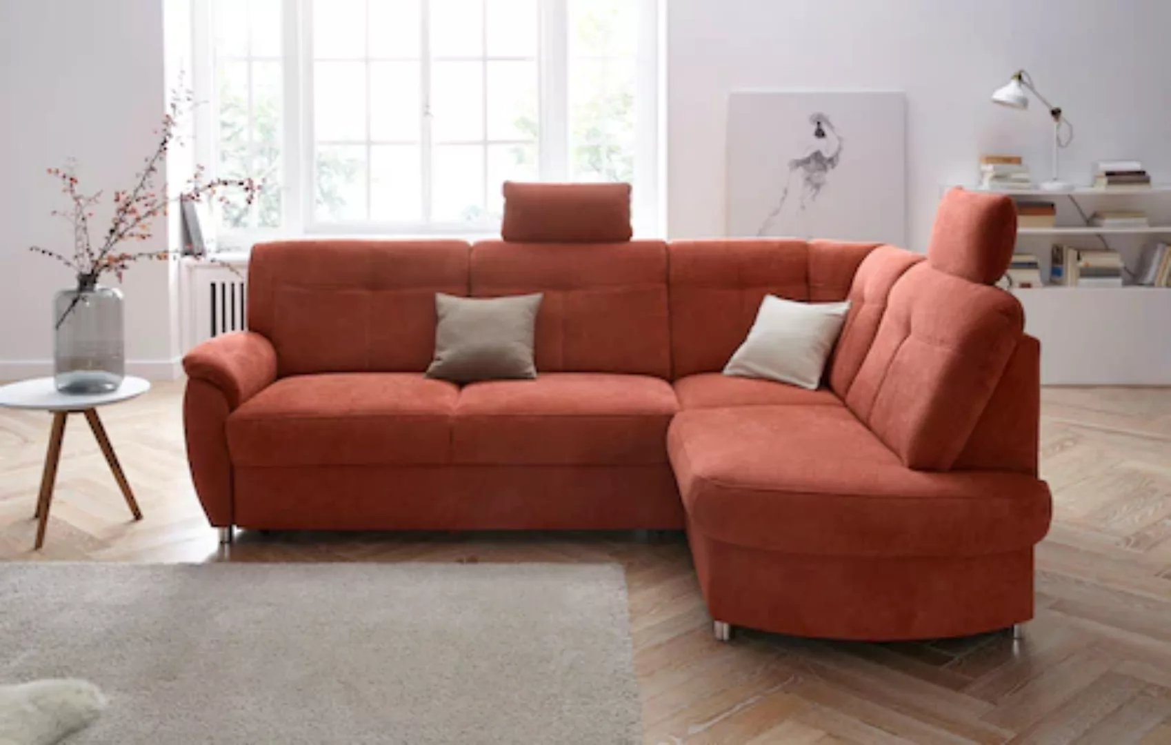 sit&more Ecksofa "Sonoma L-Form", wahlweise mit Bettfunktion und Bettkasten günstig online kaufen