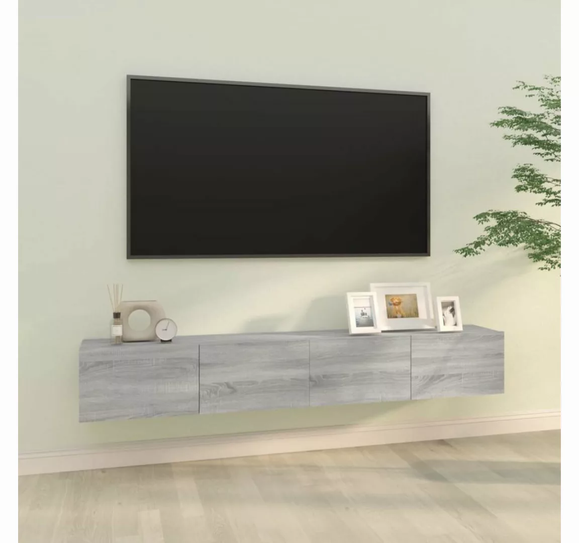 vidaXL TV-Schrank TV-Wandschränke 2 Stk Grau Sonoma 100x30x30 cm Holzwerkst günstig online kaufen