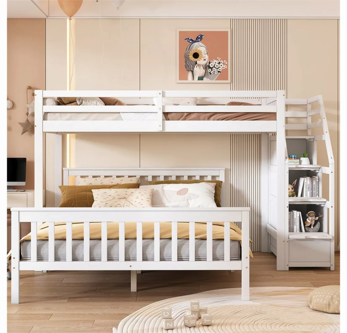 XDeer Etagenbett 90*200cm/140*200cm Etagenbett, Kinderbett, Aufbewahrungsle günstig online kaufen