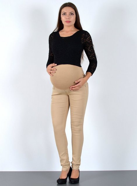 ESRA Umstandsjeans Skinny Fit Schwangerschaftshose mit elastischem Bund J53 günstig online kaufen