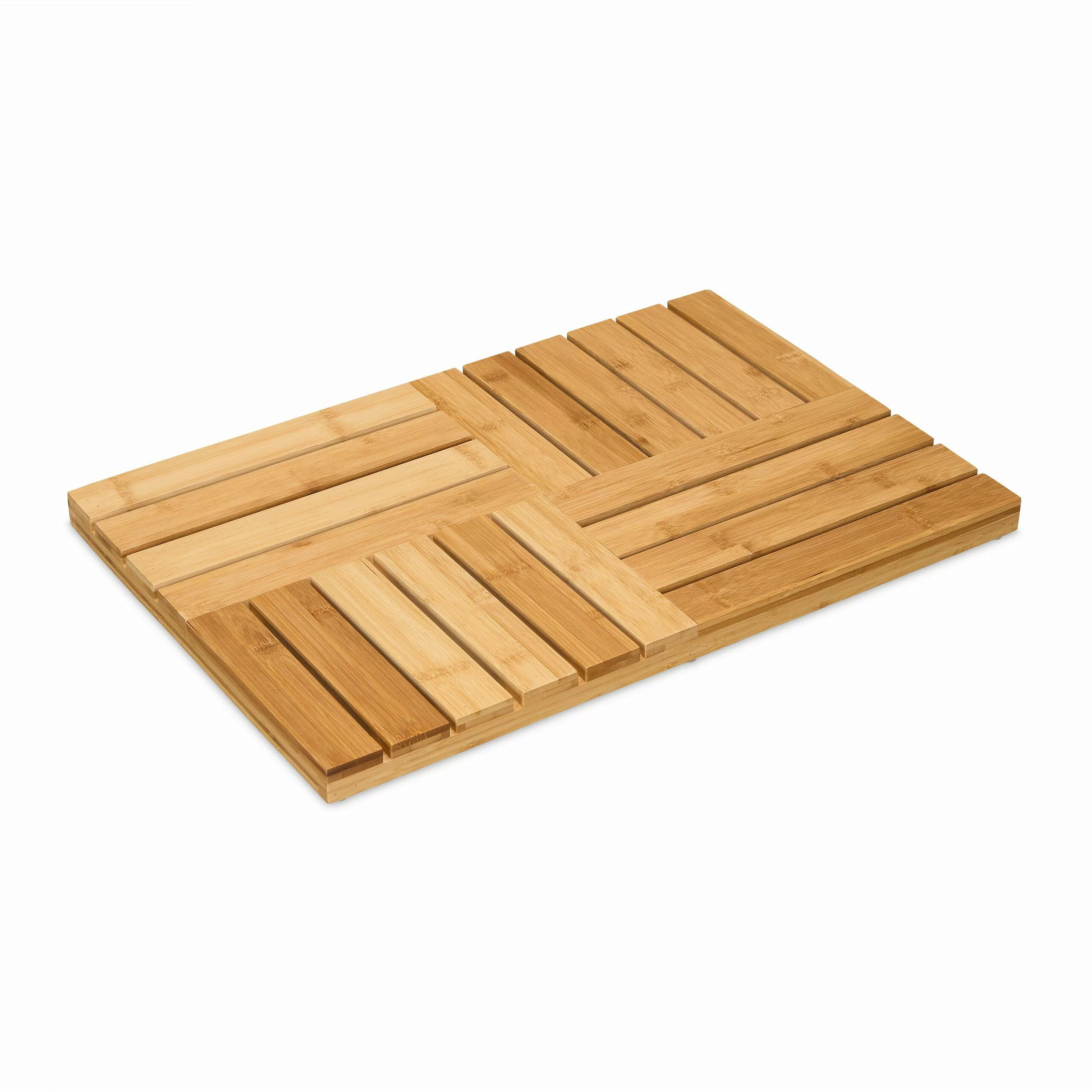 relaxdays Badematte Bambus Badematte, Höhe 35 günstig online kaufen