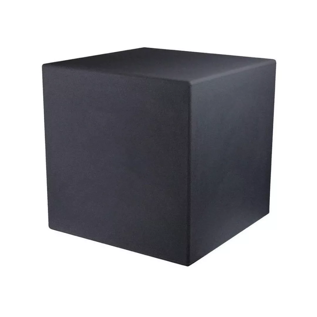 LED Leuchtwürfel Shining Cube in Anthrazit 8W 800lm E27 IP44 430x430mm günstig online kaufen