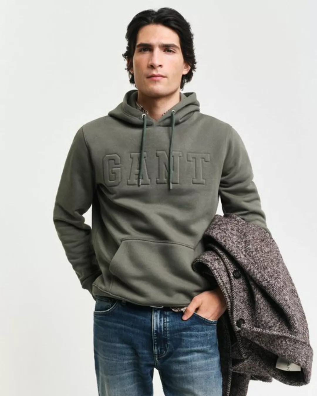 Gant Kapuzensweatshirt EMBOSSED SWEAT HOODIE günstig online kaufen