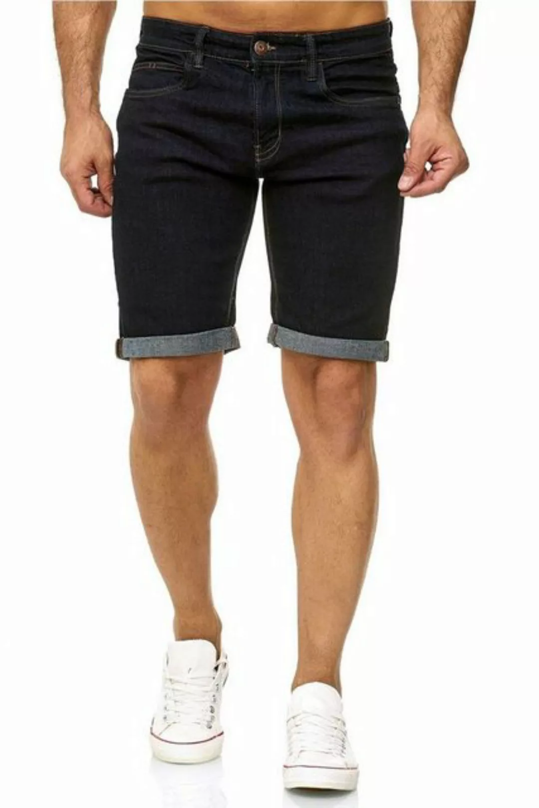 Indicode Shorts Kaden Jeans im Used Look günstig online kaufen