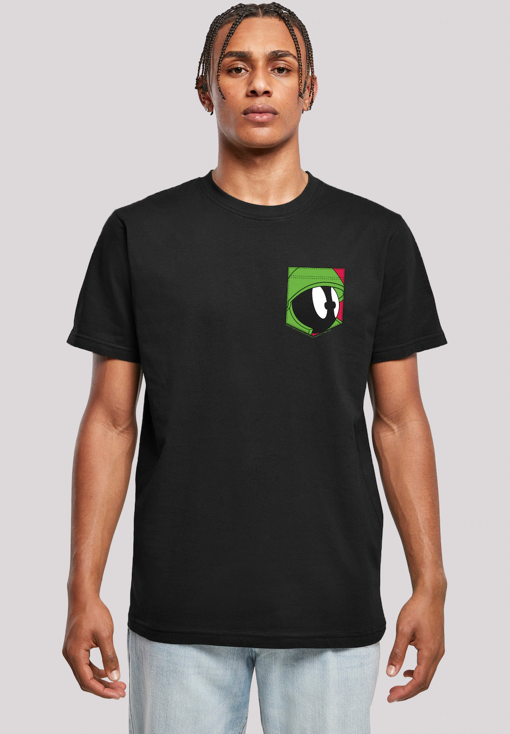 F4NT4STIC T-Shirt "Looney Tunes Marvin The Martian Face Faux Pocket", Print günstig online kaufen