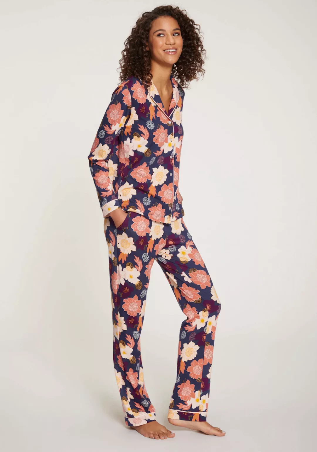 Vivance Dreams Pyjama, (2 tlg.), mit kreativen Mustern günstig online kaufen