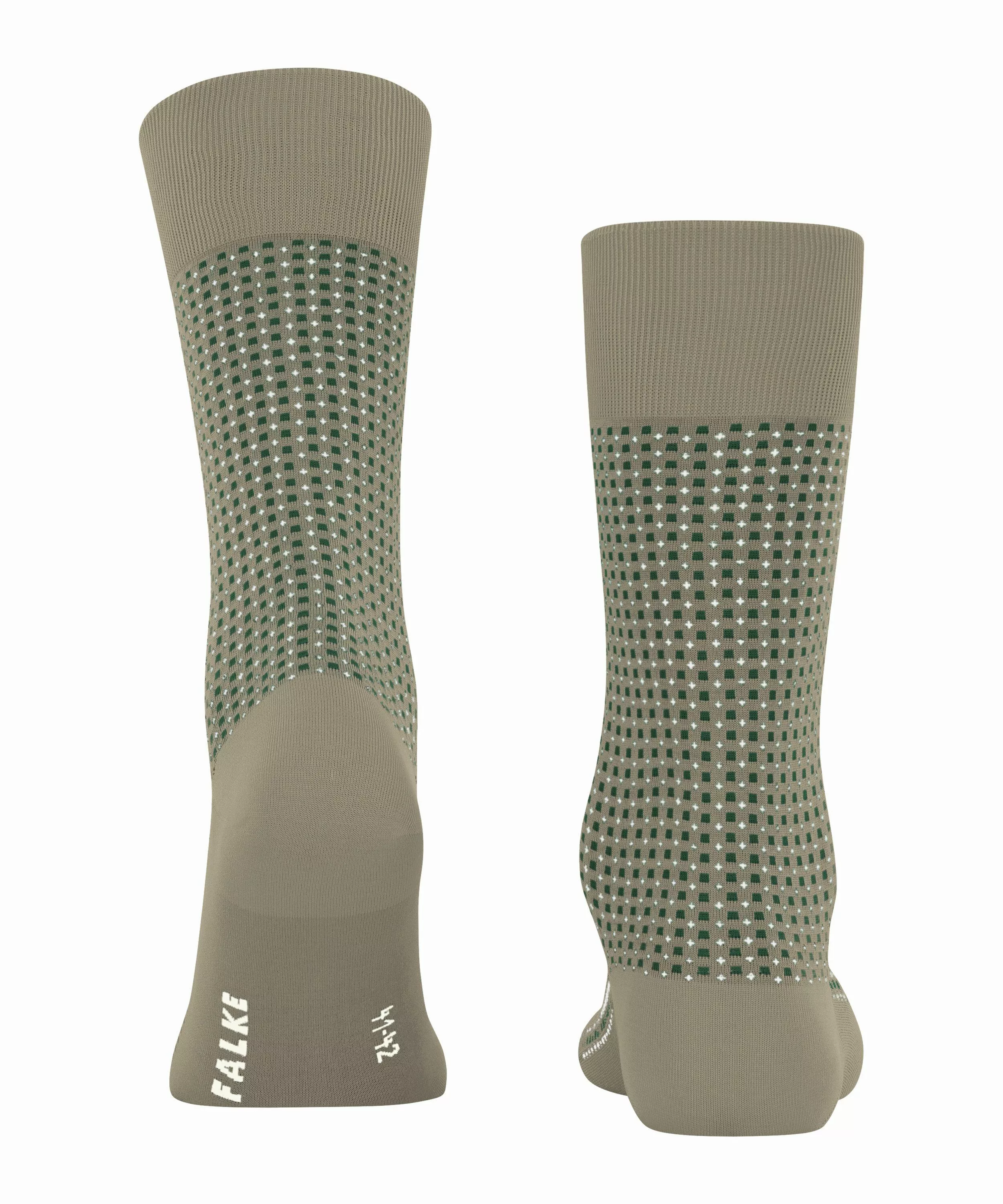FALKE Uptown Tie Herren Socken, 41-42, Grün, Ajour, Baumwolle, 12437-711004 günstig online kaufen
