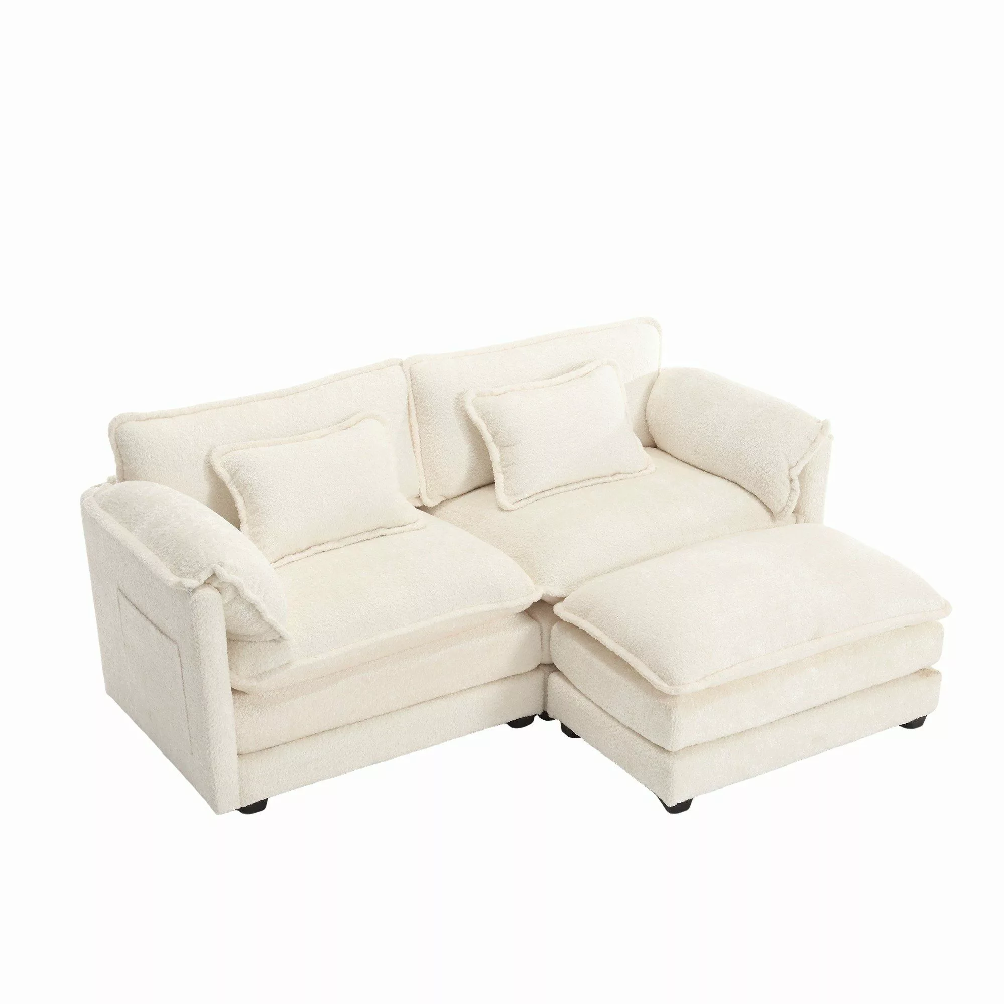 LVHOM Loungesofa Polsterecke/Relaxliege/Ecksofa mit Fußstütze, 2 günstig online kaufen