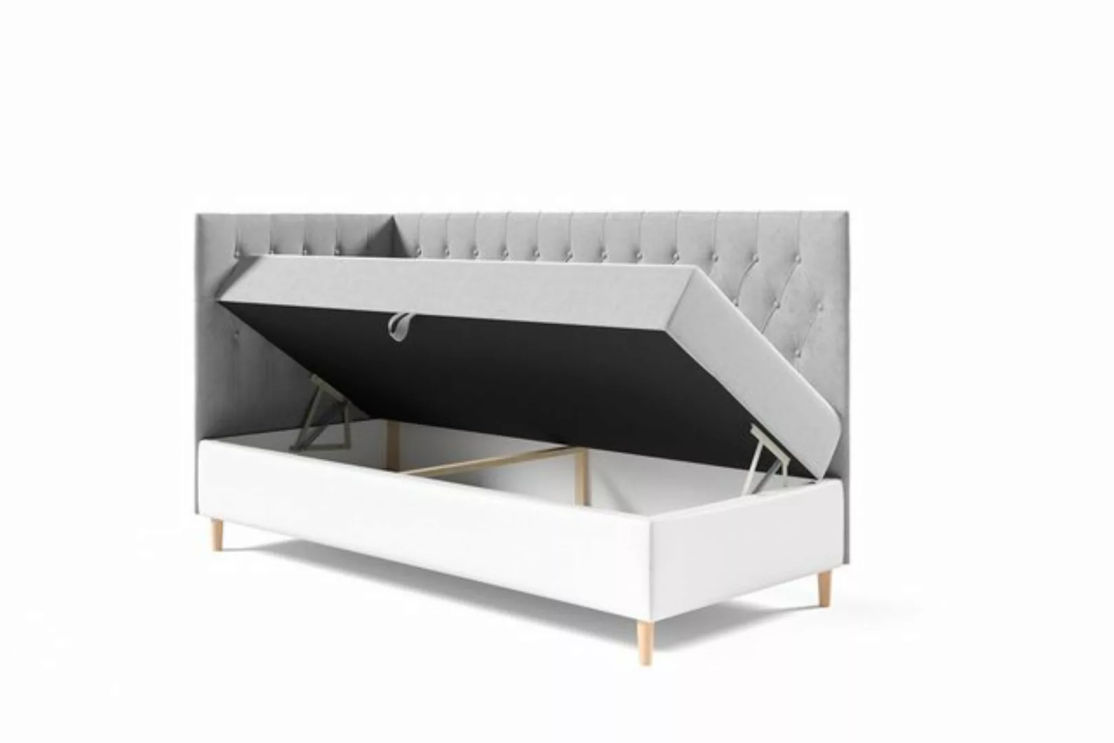 Fun Möbel Boxspringbett Boxspringbett Gästebett Kinderbett FINJA Nr.3 (inkl günstig online kaufen