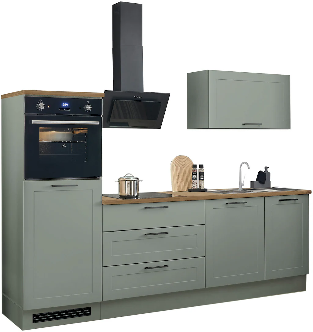 BASIC by Balculina Küchenzeile "Marsi", Breite 260 cm, wahlweise mit E-Gerä günstig online kaufen