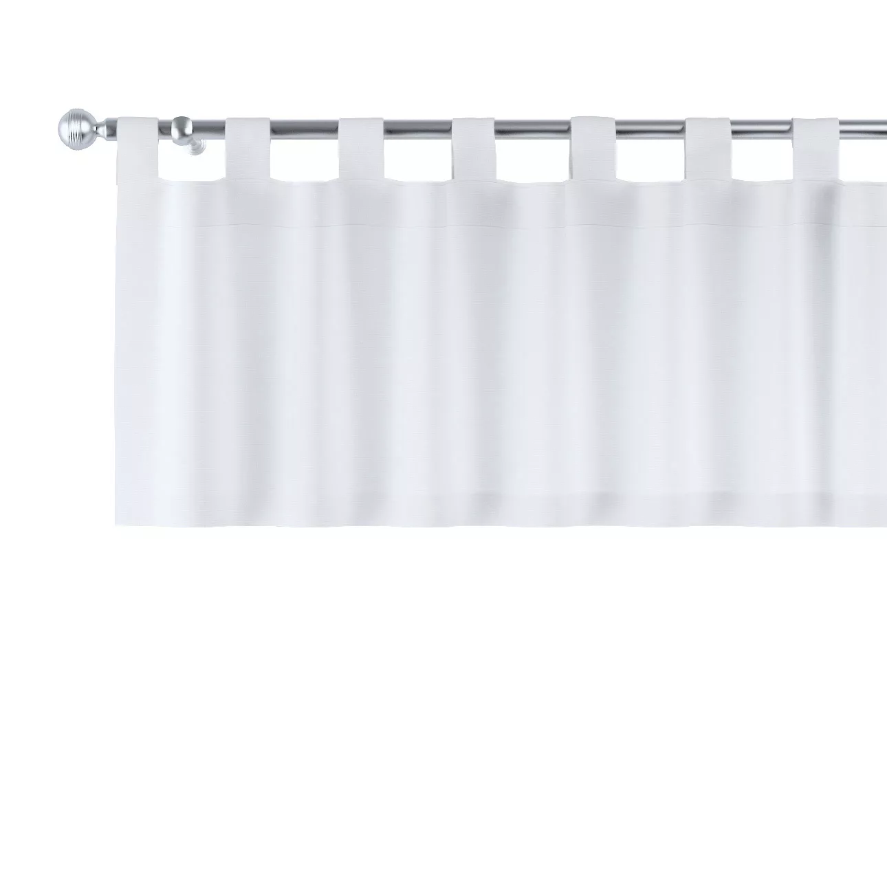 Kurzgardine mit Schlaufen, weiß, 260 x 40 cm, Loneta (133-02) günstig online kaufen