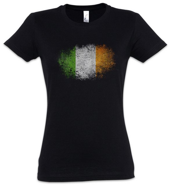 Urban Backwoods Print-Shirt Irish Flag Vintage Damen T-Shirt Belfast Irland günstig online kaufen