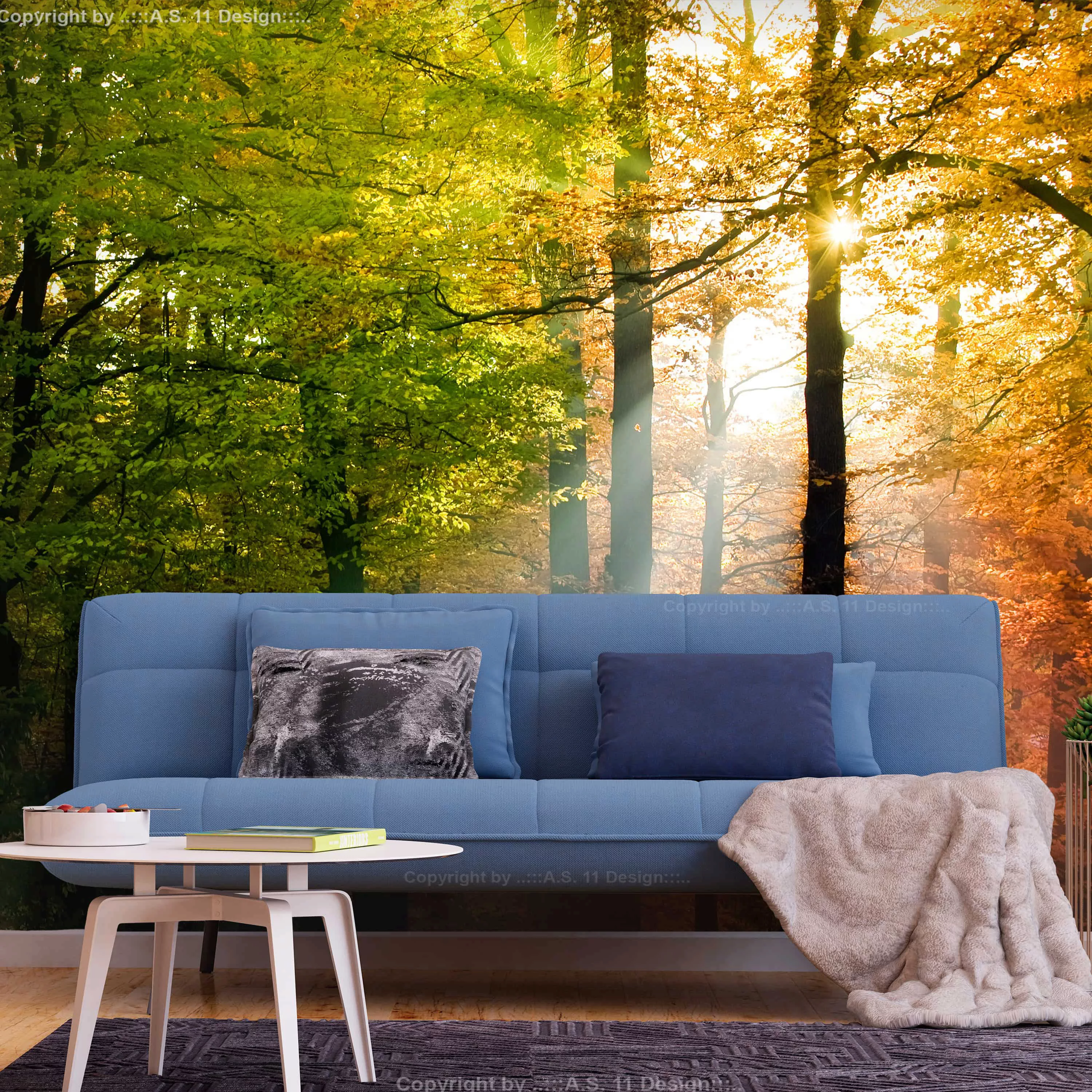 Selbstklebende Fototapete - Forest Colours günstig online kaufen