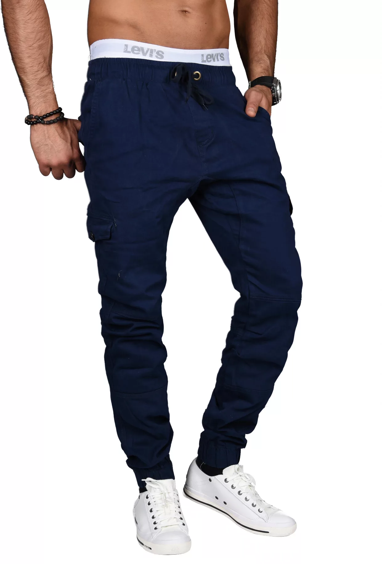 Alessandro Salvarini Cargohose "ASCuffy", Elastischer Bund mit Gummi verseh günstig online kaufen