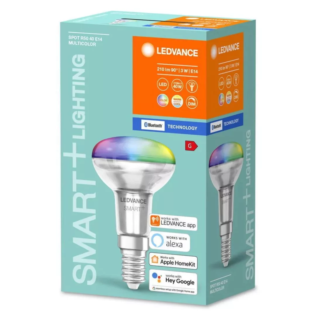 SMART+ Bluetooth LED Leuchtmittel E14 Reflektor-R50 40W 210lm RGBW günstig online kaufen