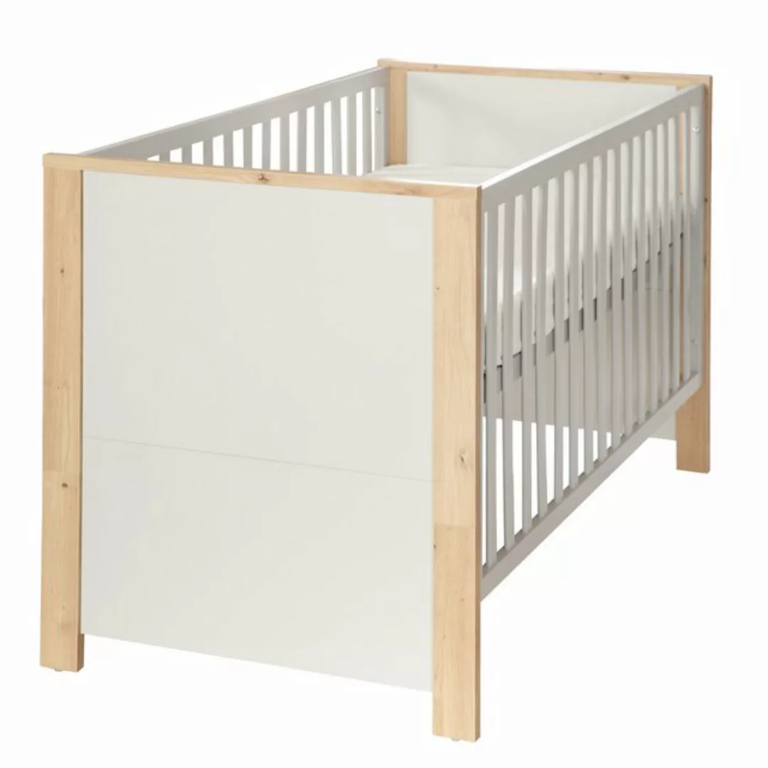 roba® Babybett 70 x 140 cm Vito Boggie - Gitterbett aus Holz mit 3 Schlupfs günstig online kaufen