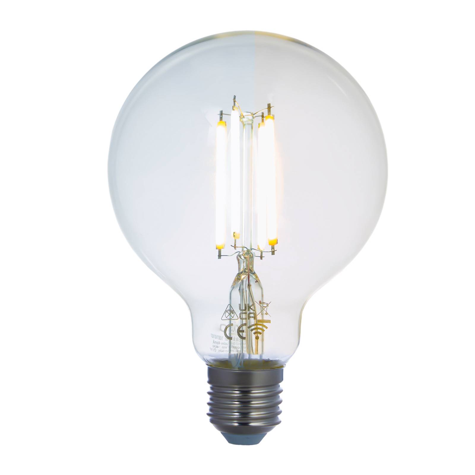 LUUMR Smart LED-Leuchtmittel klar E27 G95 7W Tuya WLAN CCT günstig online kaufen