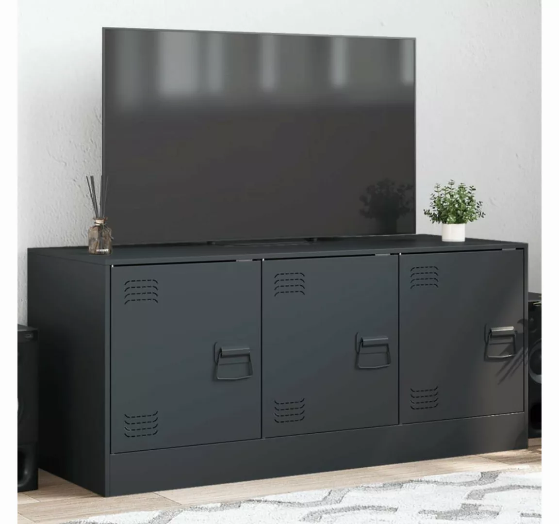 vidaXL Schrankmodule TV-Schrank Anthrazit 99x39x44 cm Stahl günstig online kaufen