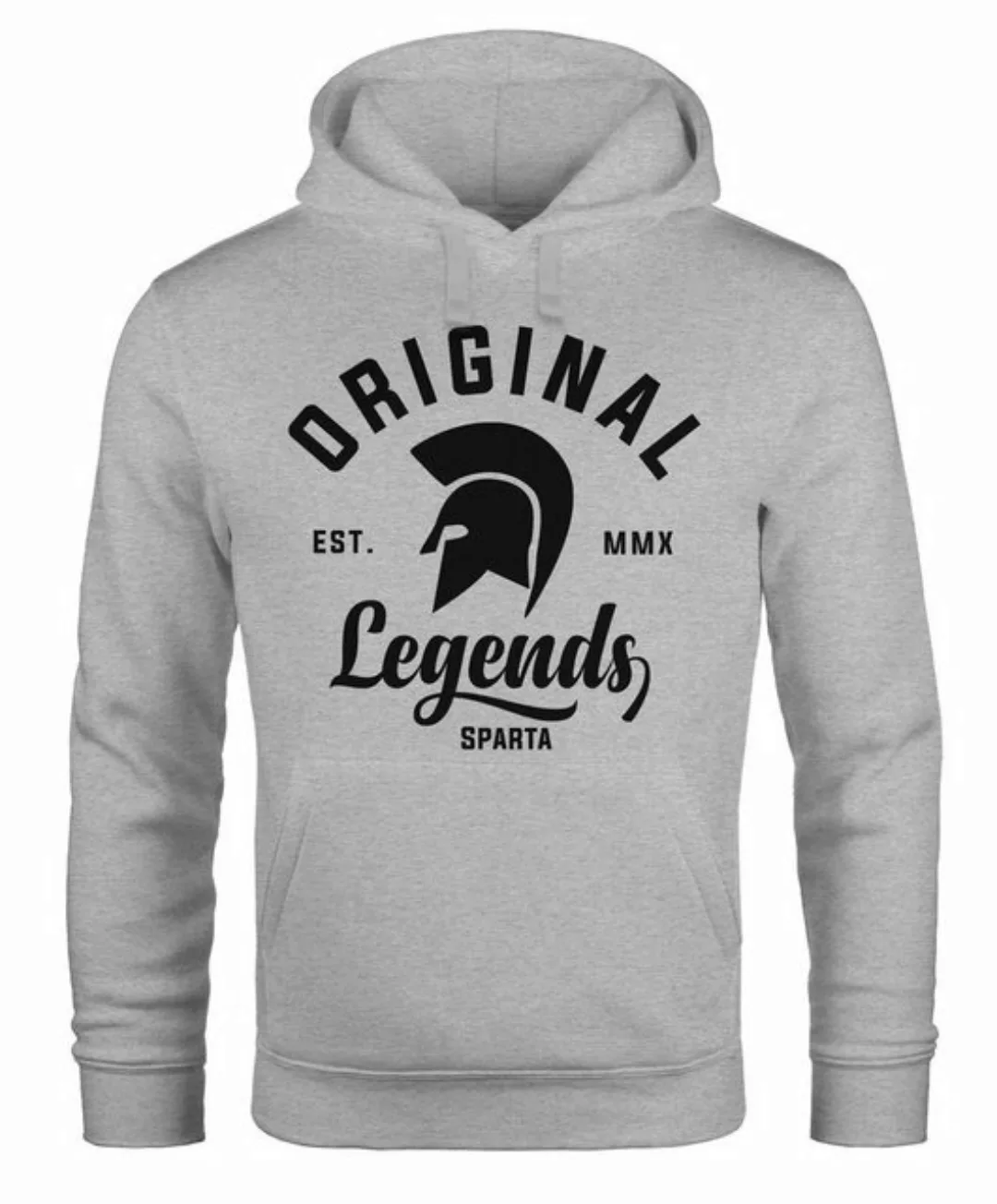 Neverless Hoodie Hoodie Herren Original Legends Gladiator Sparta Kapuzen-Pu günstig online kaufen