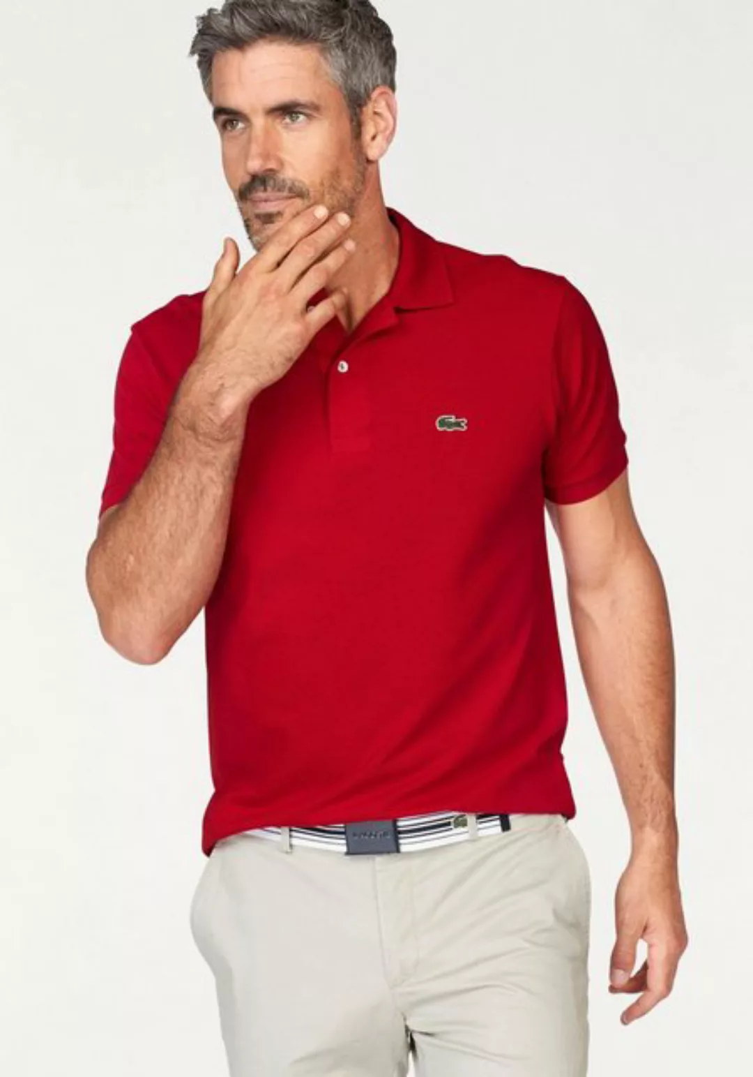 Lacoste Poloshirt (1-tlg) mit Knöpfen in Perlmuttoptik günstig online kaufen