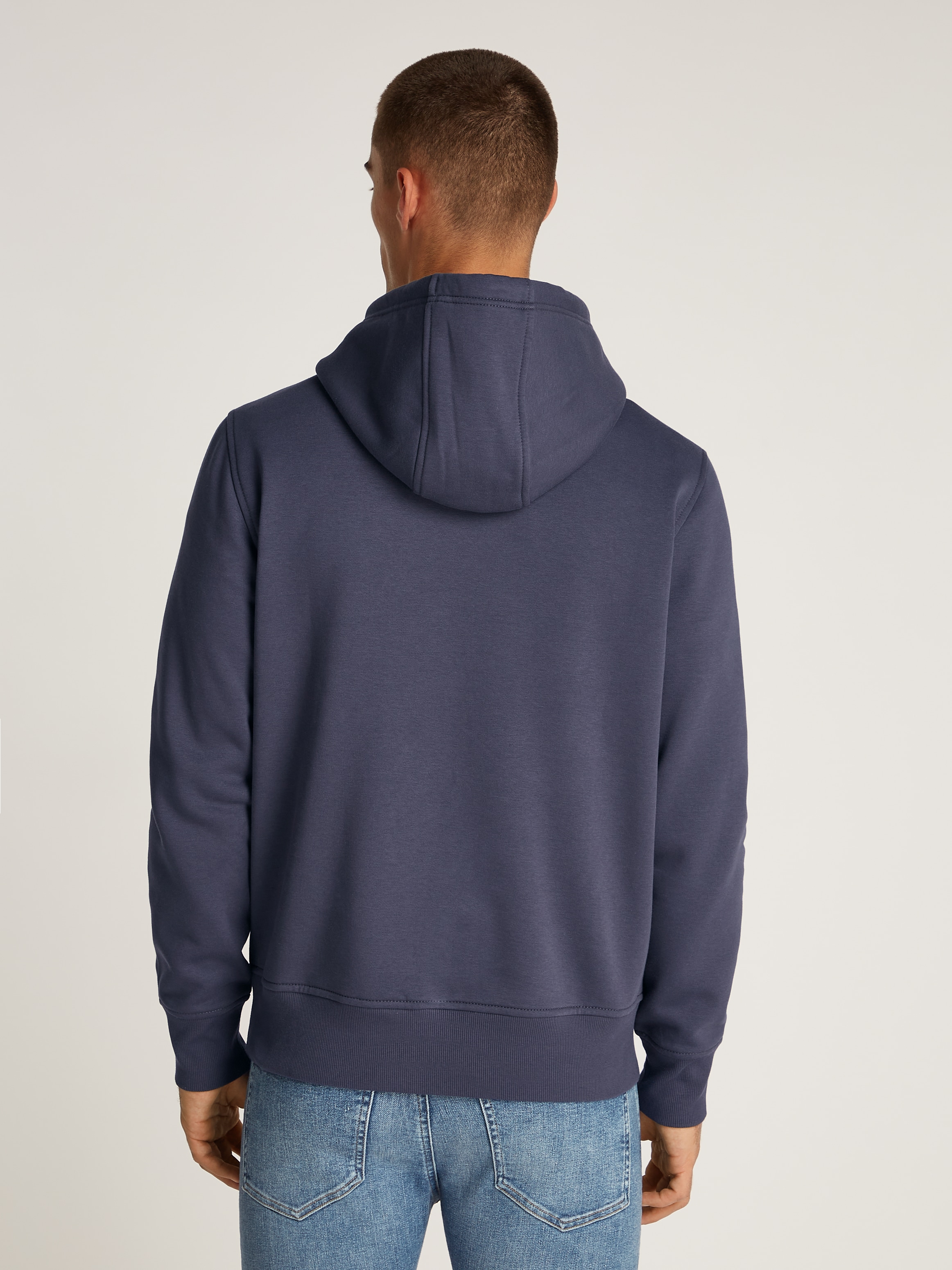 Calvin Klein Jeans Sweatshirt "MINIMAL LOGO HOODIE", Kängurutasche, Logodru günstig online kaufen