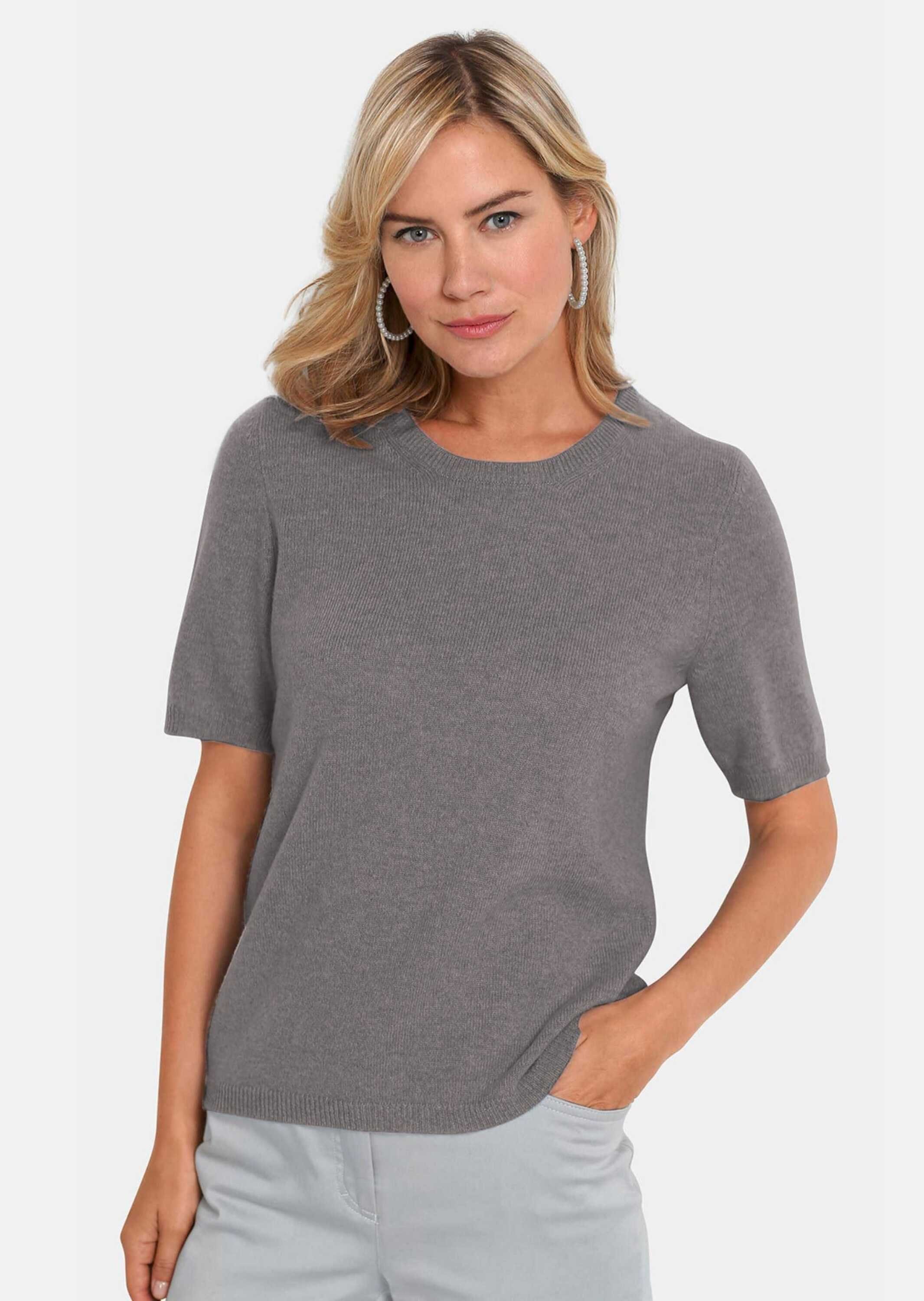 GOLDNER Kurzarmpullover Halbarmpullover mit Rundhals aus günstig online kaufen