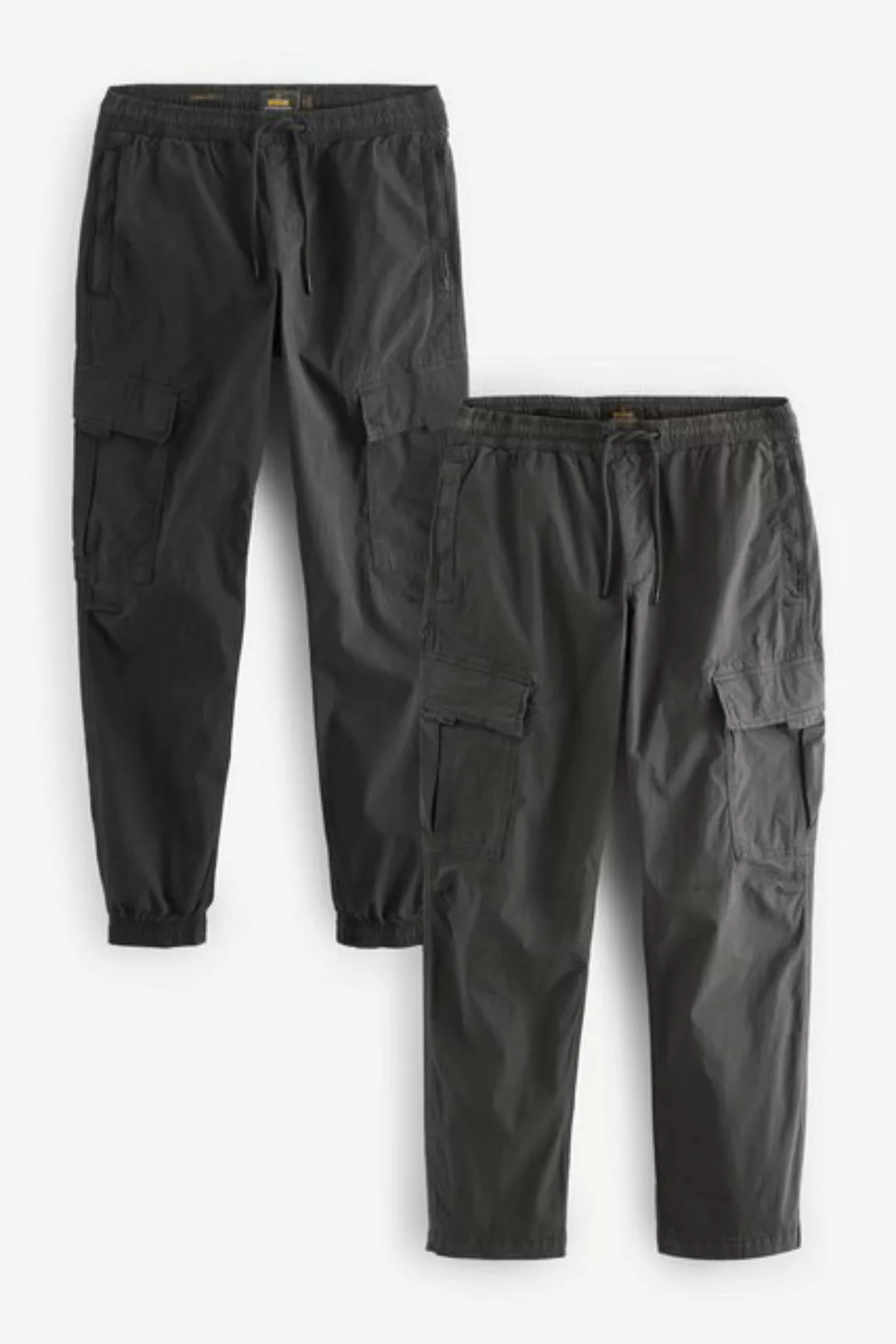 Next Cargohose 2er-Pack Regular Fit Utility-Cargohose + Stretch (2-tlg) günstig online kaufen