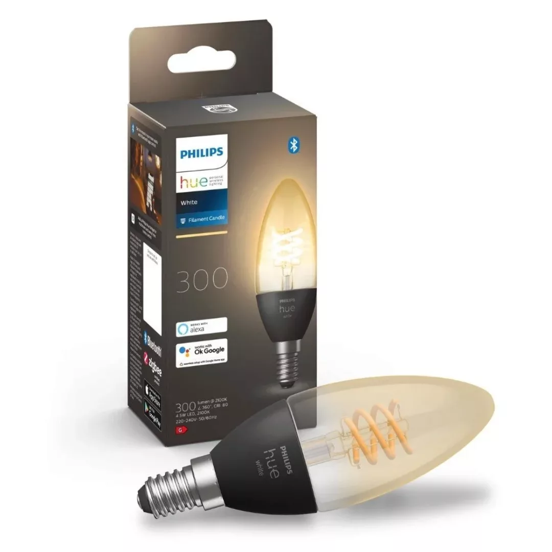 Philips Hue Kerzenlampe White Filament E14 4,5W günstig online kaufen
