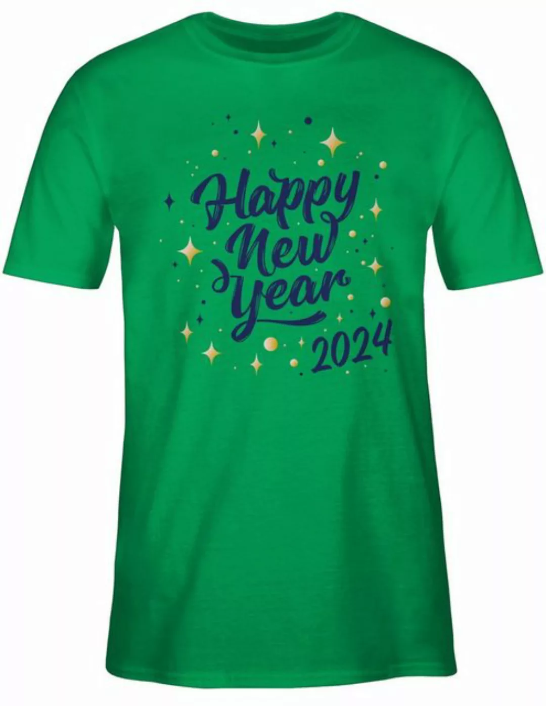 Shirtracer T-Shirt Happy new year 2024 Silvester Erwachsene günstig online kaufen