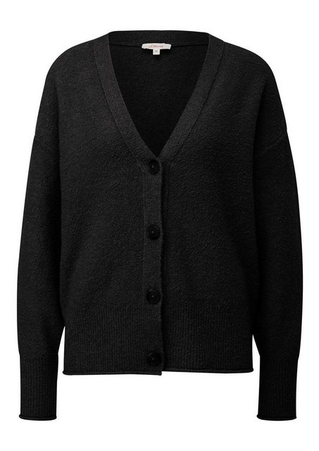 s.Oliver Strickjacke Relaxed Fit, Bouclé, Strick, warm, weich günstig online kaufen