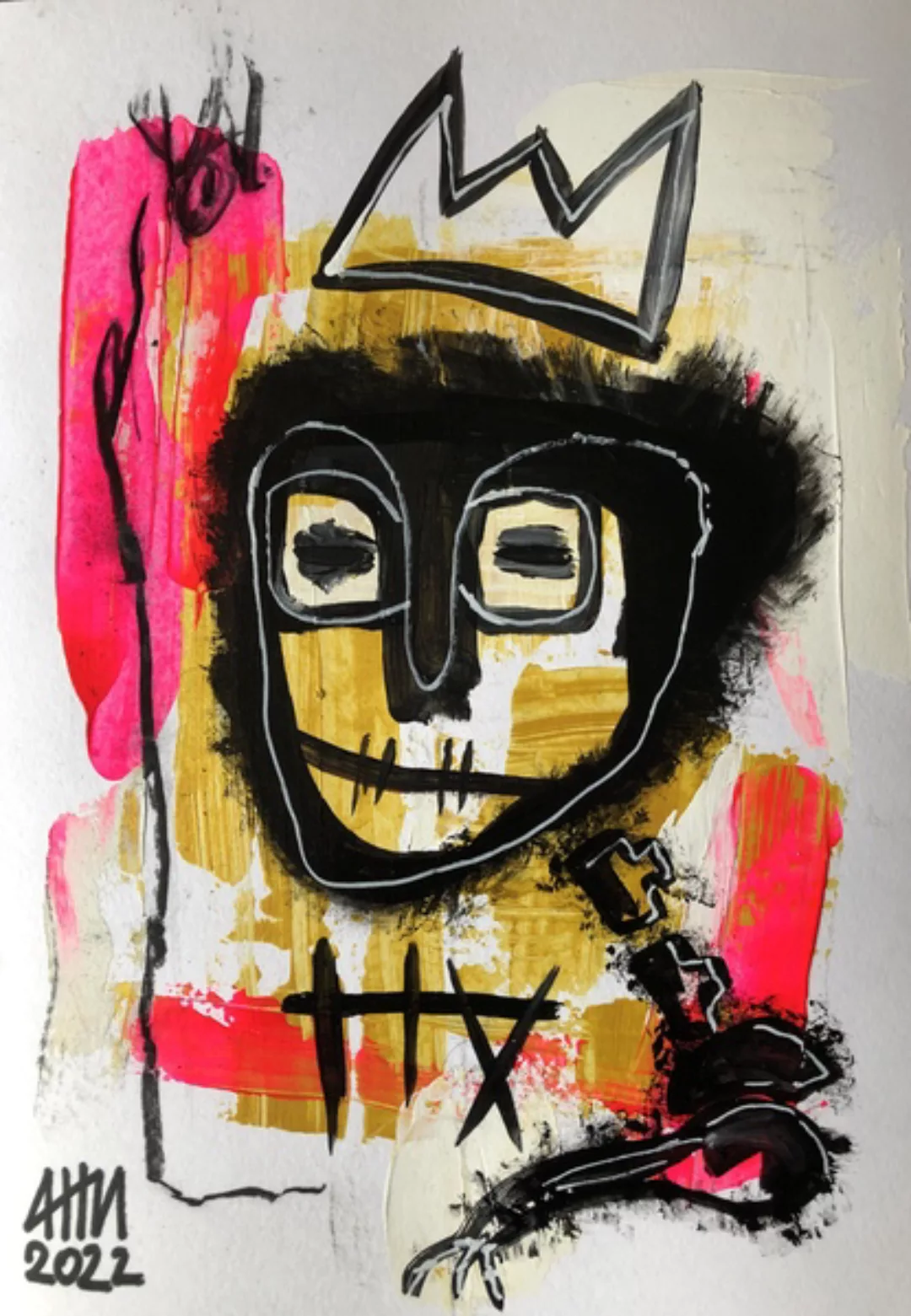 Kunstwerk "The Phoney King" Gemälde Einzelstück Unikat Streetart Popart Neo günstig online kaufen