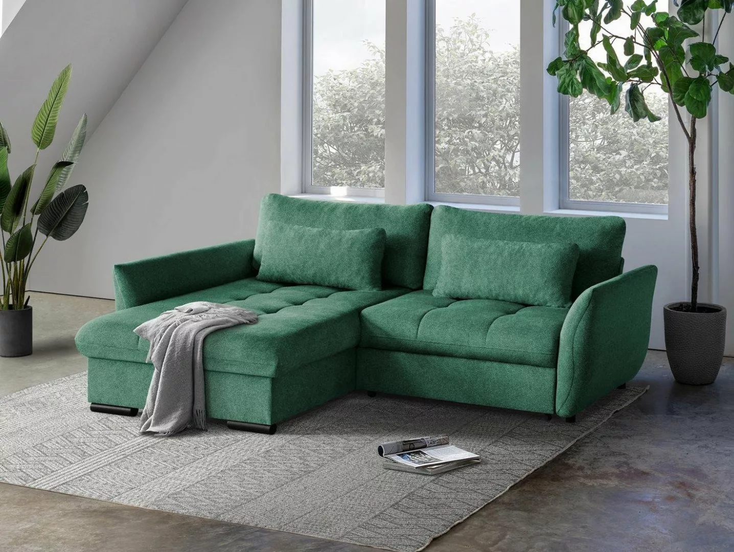 Beautysofa Ecksofa Caro Lieferung beinhaltet die Einbringung in die Wohnung günstig online kaufen