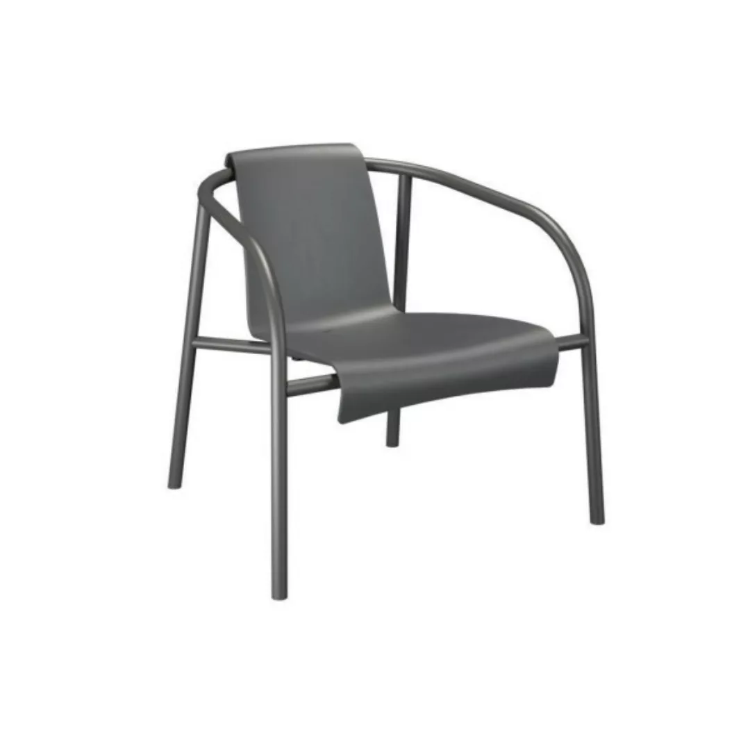 Nami Outdoor Lounge-Stuhl dunkelgrau günstig online kaufen