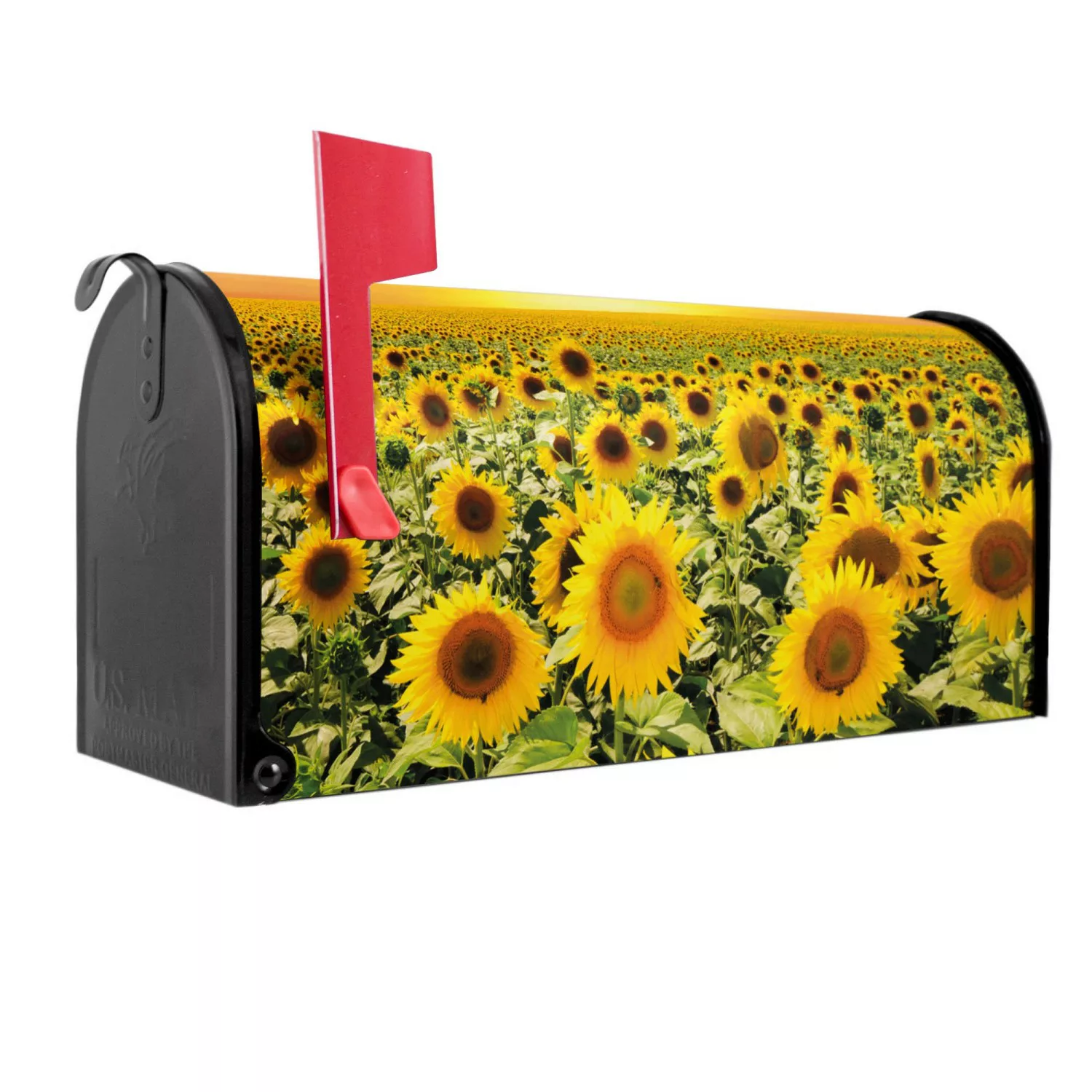 Banjado Amerikanischer Briefkasten Schwarz 48x22x16cm US Mailbox Letterbox günstig online kaufen