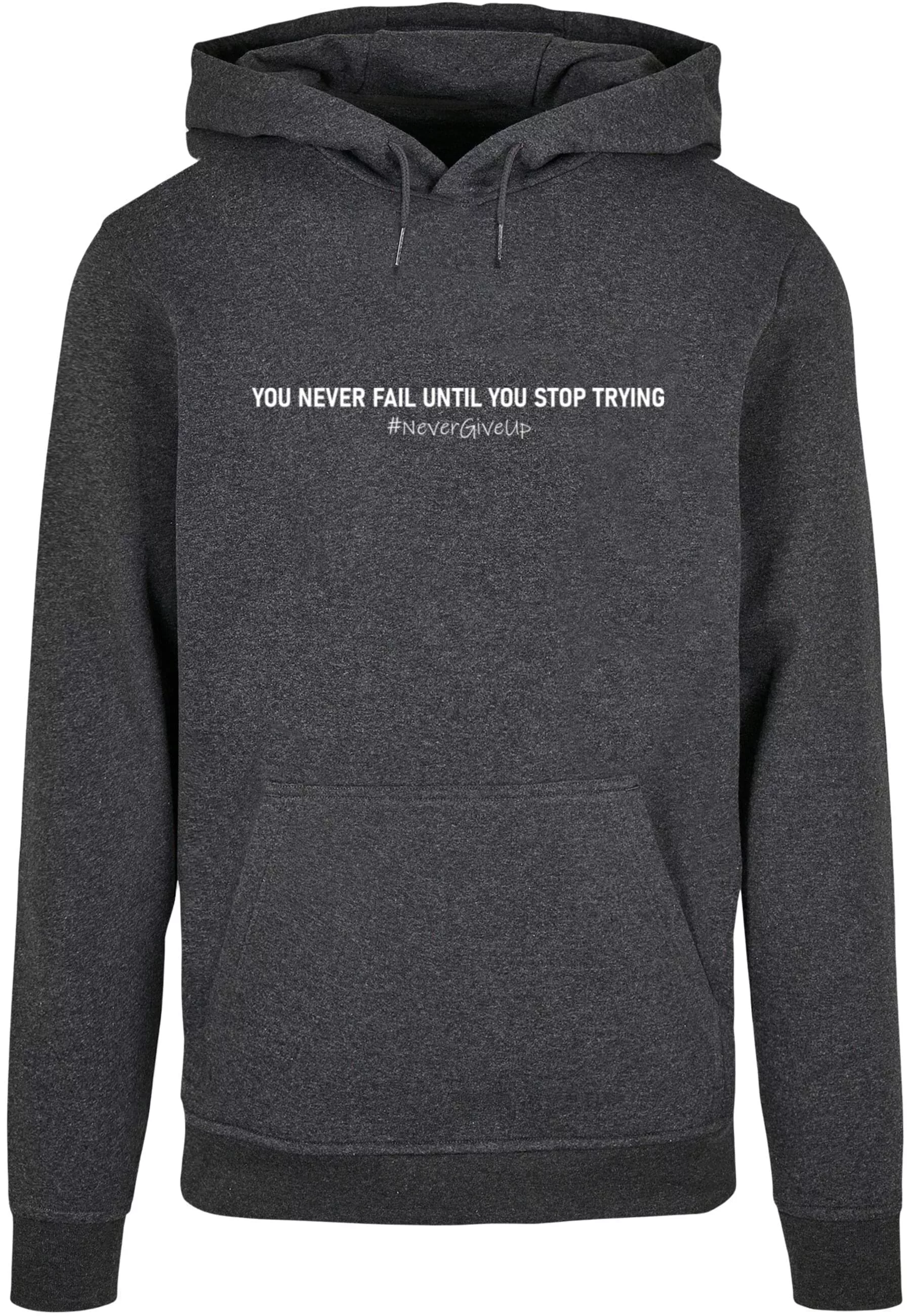 Merchcode Kapuzensweatshirt "Merchcode Herren Never Give Up Basic Hoody" günstig online kaufen