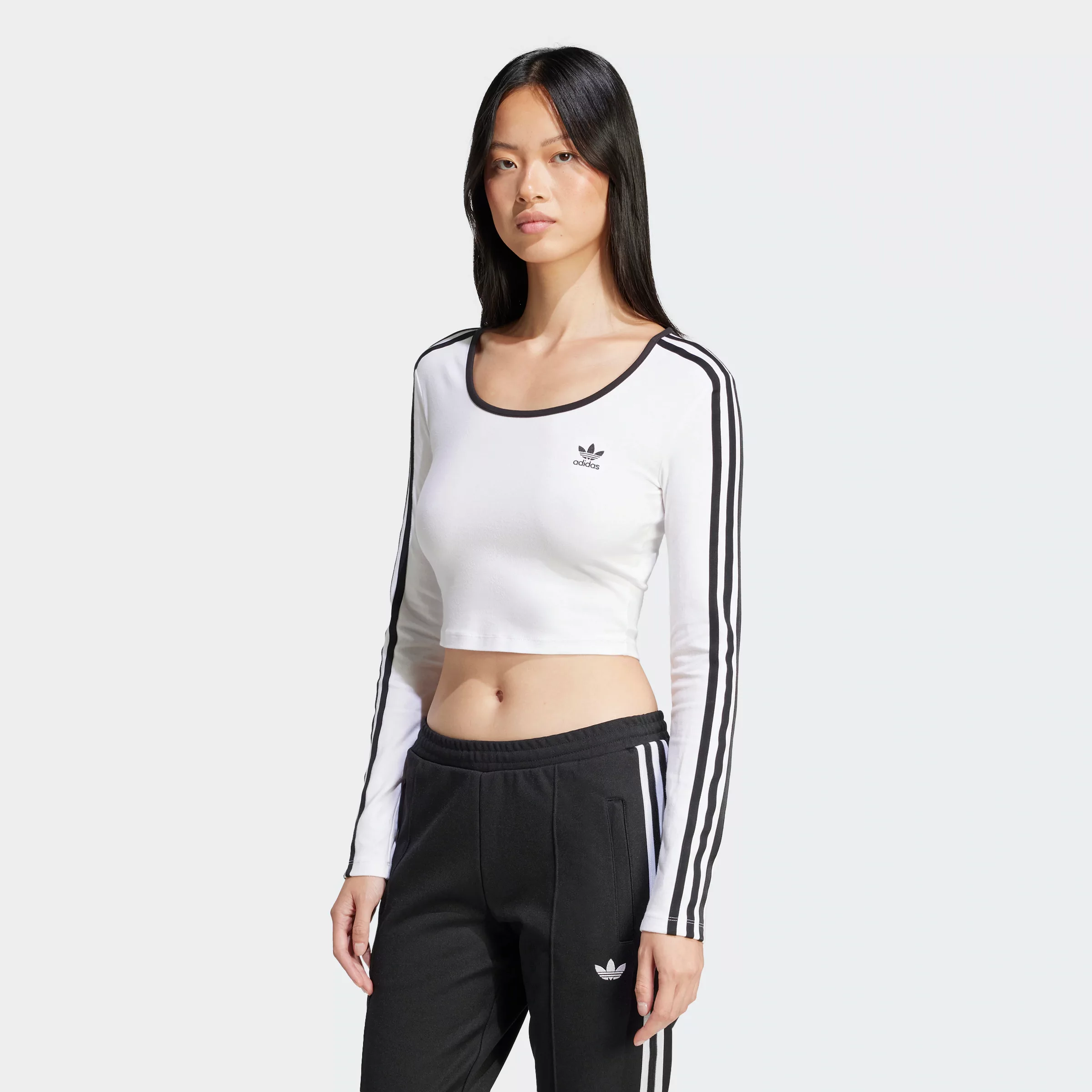 adidas Originals Langarmshirt "3S LS CROP" günstig online kaufen