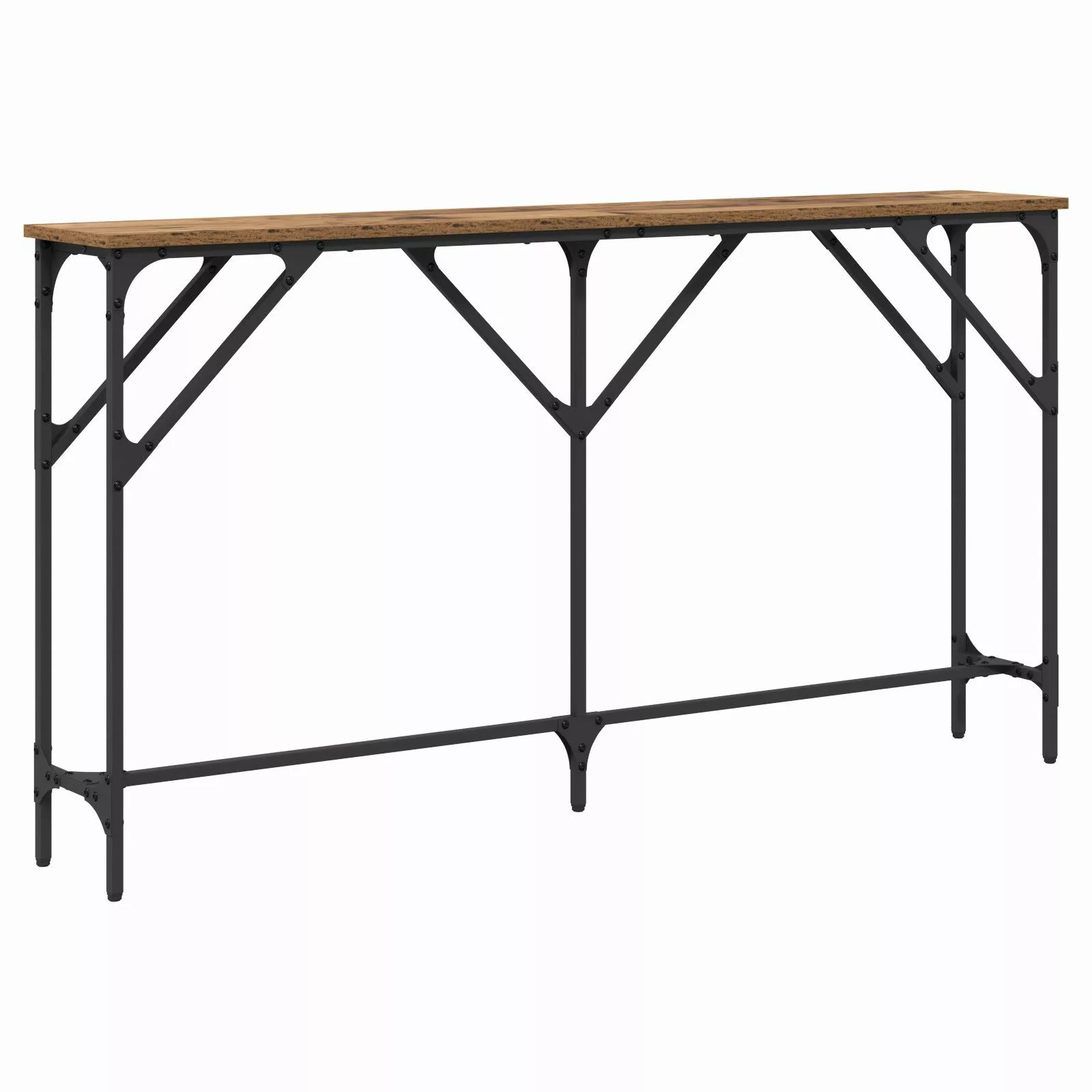 vidaXL Beistelltisch Konsolentisch Altholz 140x23x75 cm günstig online kaufen