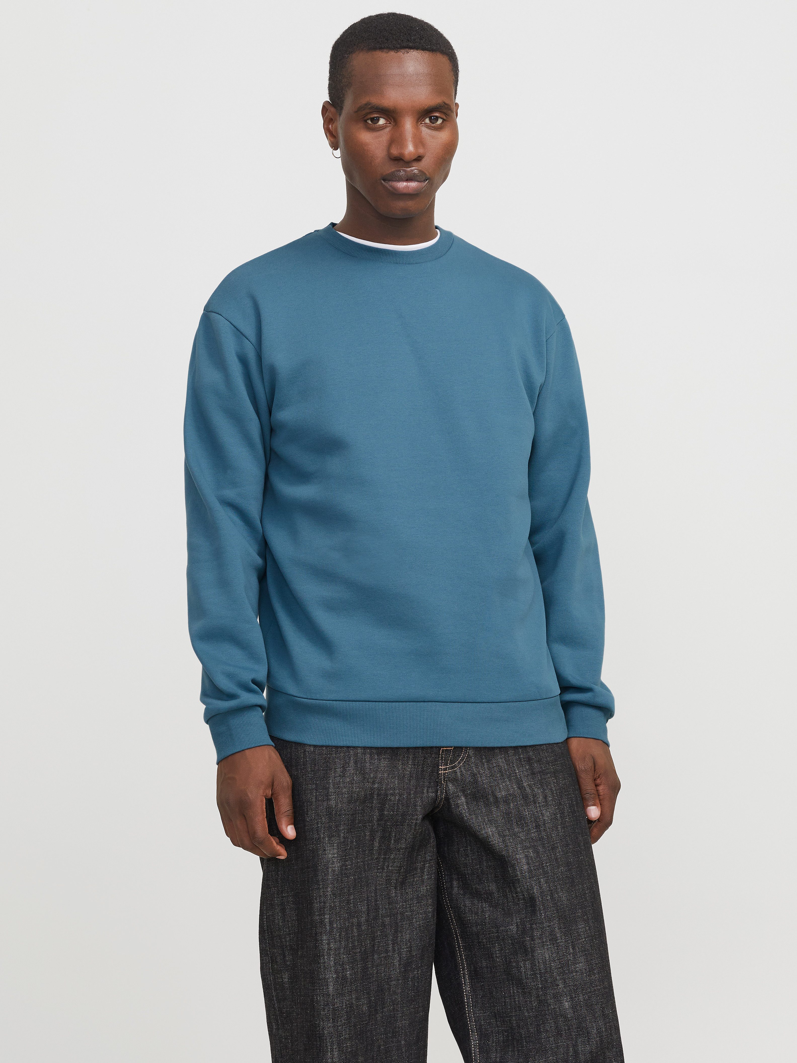 Jack & Jones Sweatshirt "JJEBRADLEY mit Rippbündchen für Alltag und Freizei günstig online kaufen
