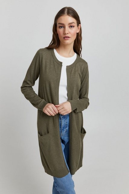 Pulz Jeans Strickjacke PZSARA Lange Strickjacke mit Tacshen günstig online kaufen