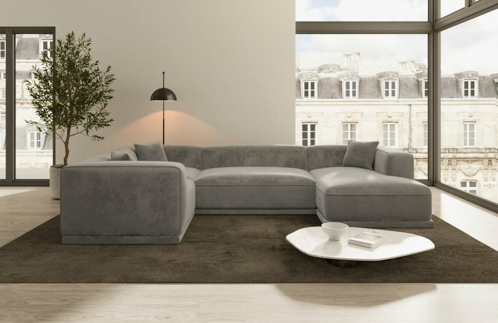 Sofa Dreams Wohnlandschaft Stoff Sofa Polstersofa Stoffcouch Stoffsofa Meri günstig online kaufen