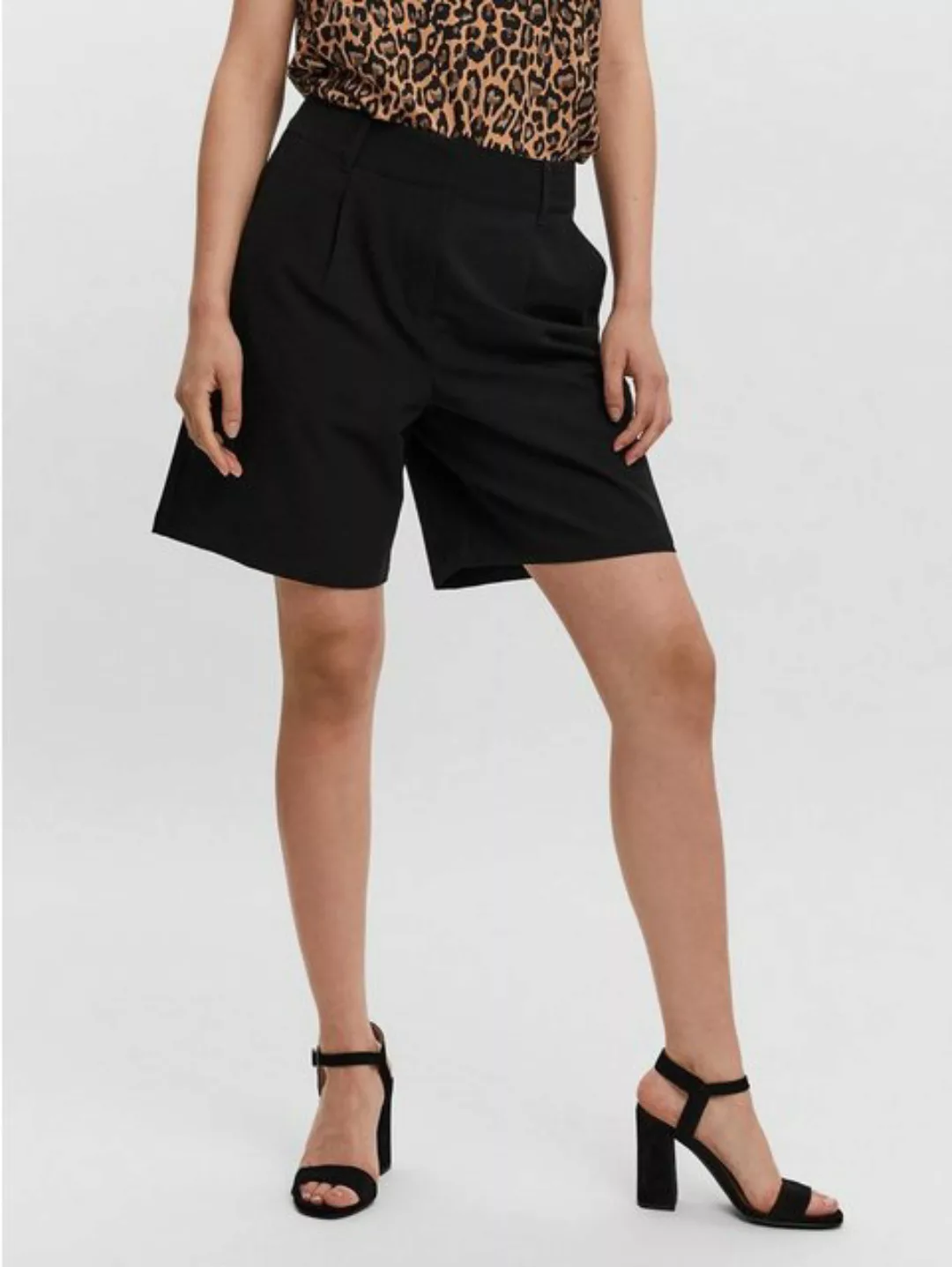 Vero Moda Shorts Anzugs Shorts Stoffhose VMZELDA 5895 in Schwarz günstig online kaufen