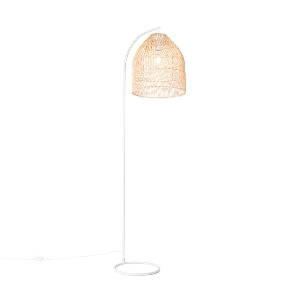 Qazqa Stehlampe Sam, ohne Leuchtmittel, E27, günstig online kaufen