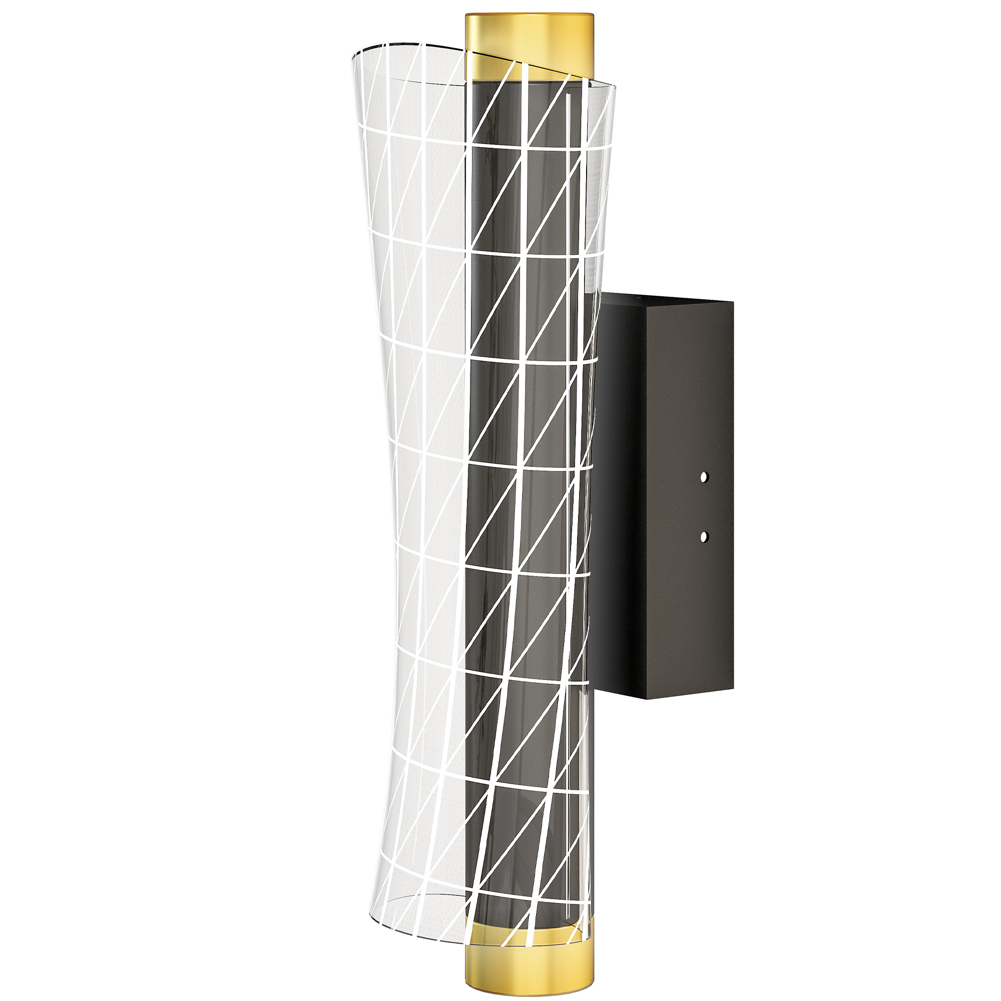 HOMCOM 2er Set Wandleuchte Innen Wandlampe mit LED Lichte, Gitterdesign, Di günstig online kaufen