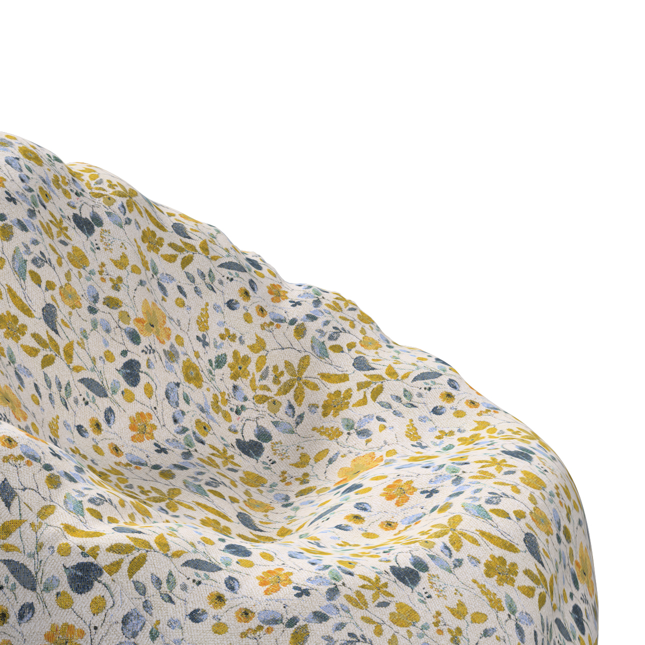 Sitzsack, gelb-blau, Ø60 x 105 cm, Cosy Home (145-13) günstig online kaufen