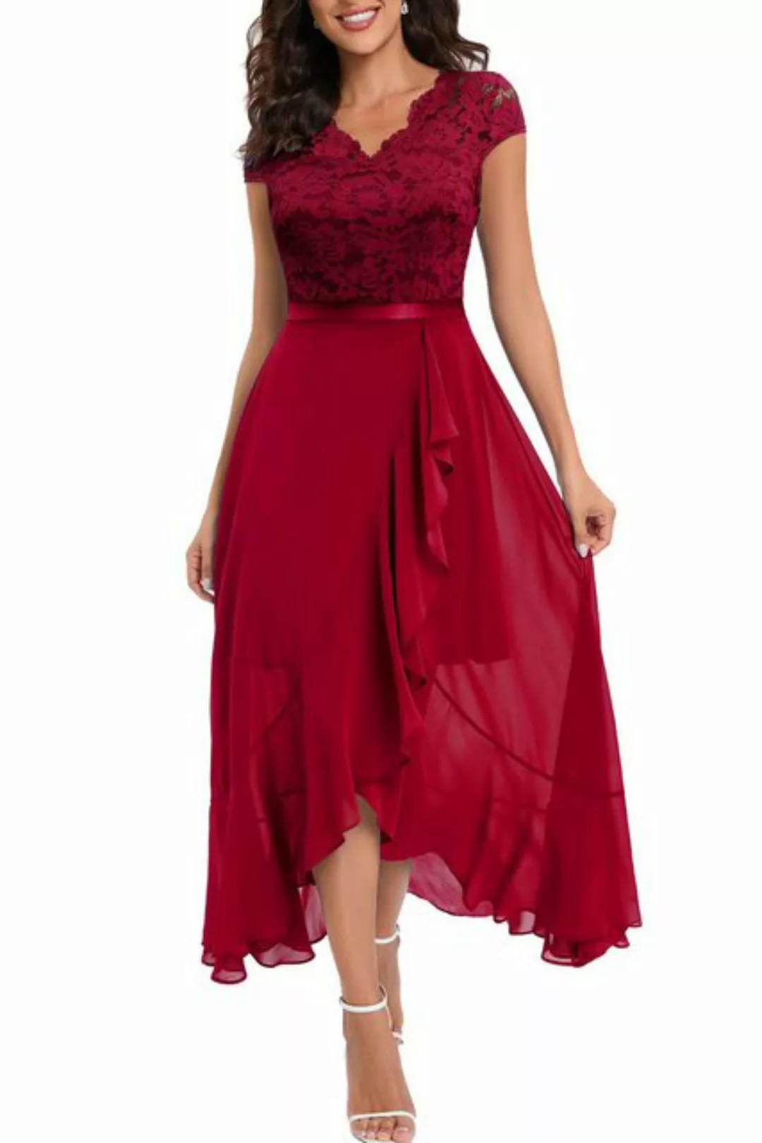 Orient Phoenix Partykleid Damen-Kleid mit V-Ausschnitt für Frauen,Sommerkle günstig online kaufen