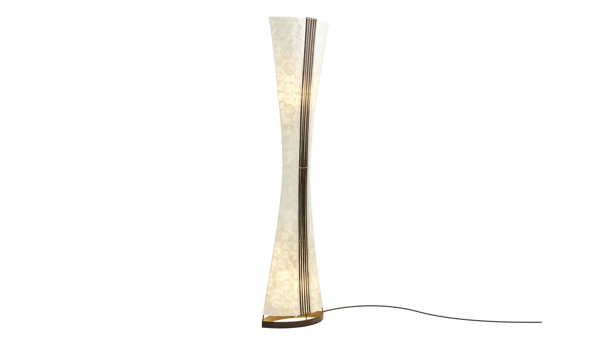 Paul Neuhaus Stehleuchte mit Muscheldekor ¦ braun ¦ Maße (cm): H: 150 Lampe günstig online kaufen