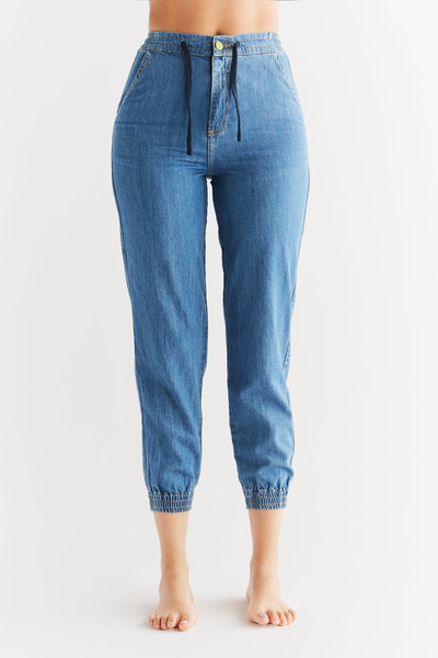 Evermind - Damen Jogging Jeans Aus Bio-baumwolle Wt1022 günstig online kaufen