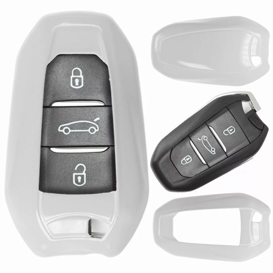 mt-key Schlüsseltasche Autoschlüssel Hardcover Schutzhülle Weiß, günstig online kaufen