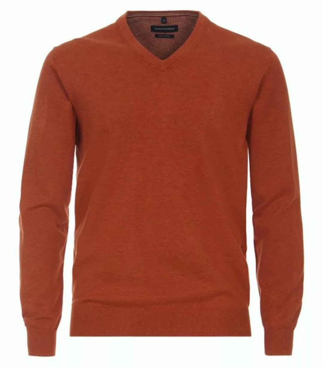 Casa Moda Pullover V-Ausschnitt Braun - Größe 3XL günstig online kaufen